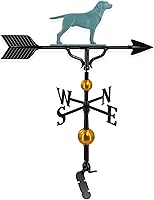 Vista 8 de Montague Metal Products Veleta de 32 pulgadas con adorno de golden retriever