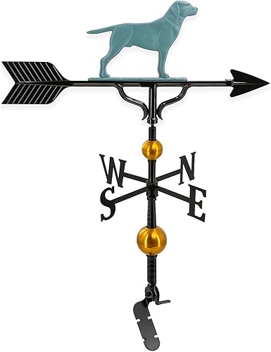 Miniatura 10 de Montague Metal Products Veleta de lujo de 32 pulgadas con adorno de Retriever negro satinado Negro,Verdigris,Natural,2-Natural,3-Natural,Brown