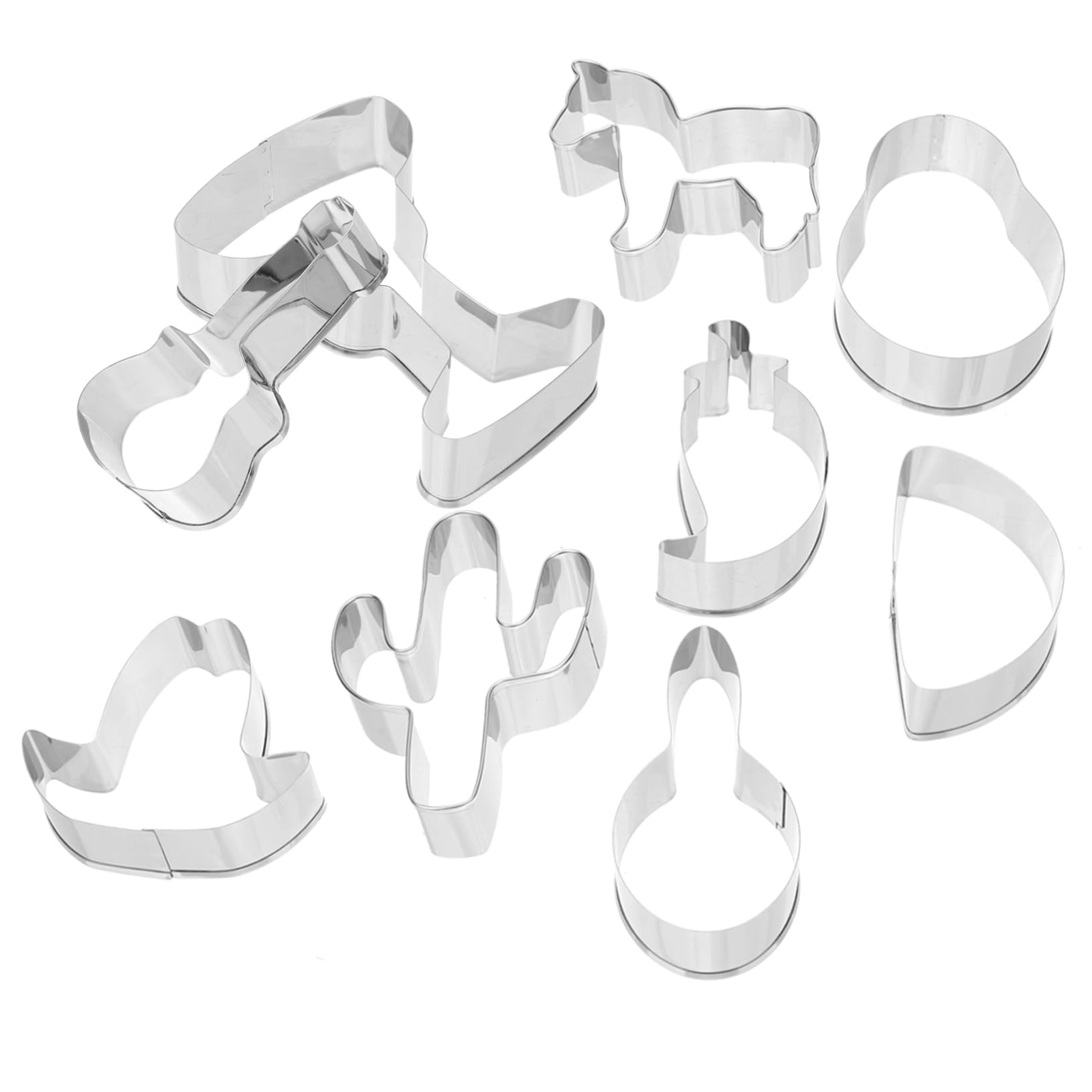 Abaodam 18pièces Emporte Biscuits Acier Inoxydable De Moules à Pâtisserie Mexicains Ustensiles De Cuisine Pour Fête Cinco De Mayo Décorations Uniques Pour Cookies Et Gâteaux