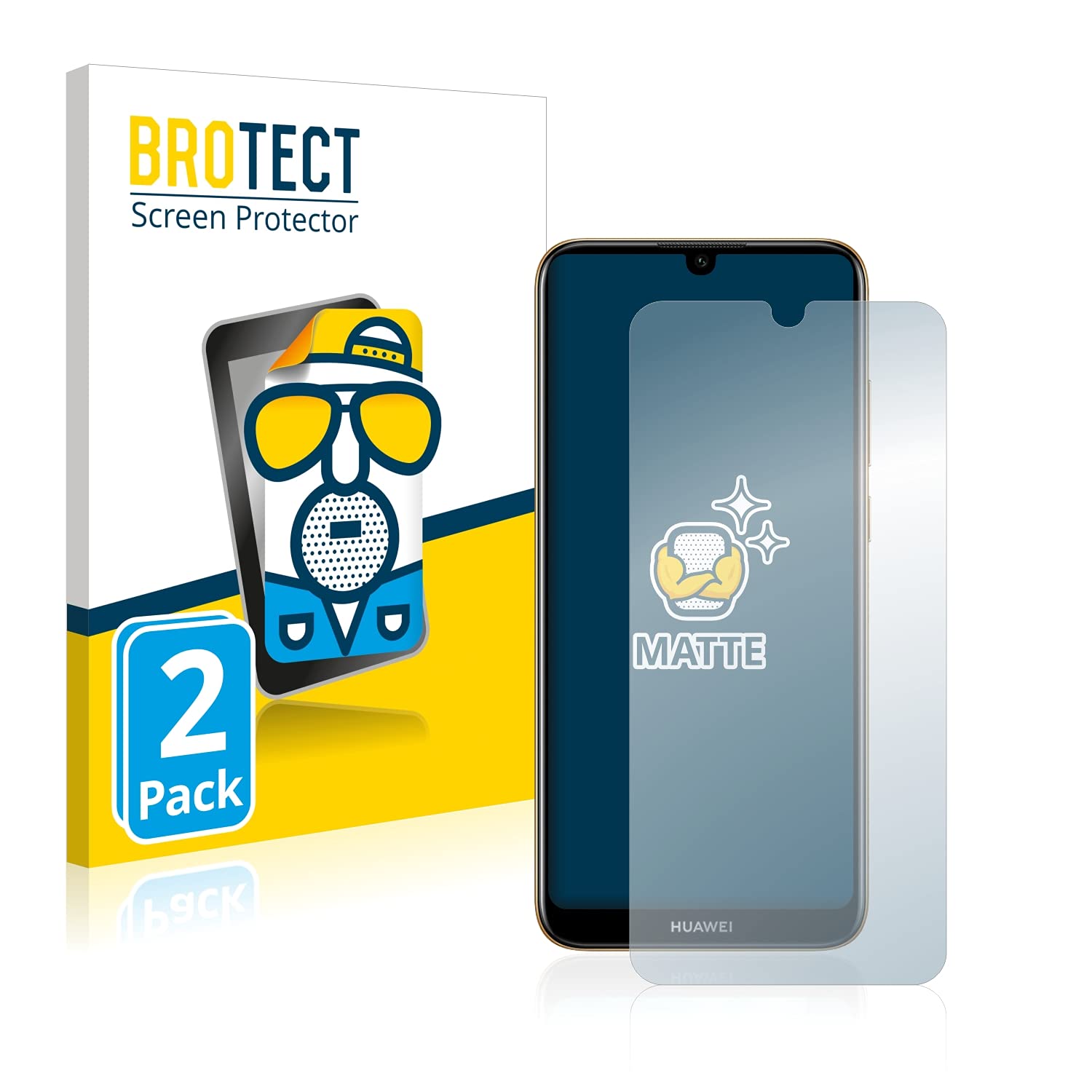 Pellicola Protettiva Vetro per Huawei Y6p Protezione Proteggi Schermo