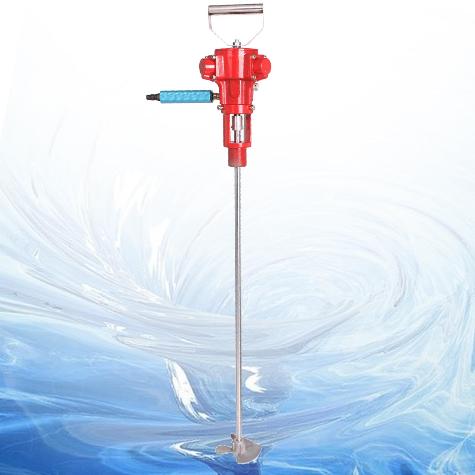 SHENGSHIYU Pneumatic Hand Mixer Paint Coating Mixer Machine Speed 1500-2600 RPM Working Pressure 6-8 MPa 145 PSI 10