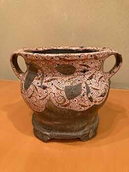 赤絵 手書き 伝統工芸 益子焼 蓋 器 陶器 宇坂恒治 ワインクーラー 花器 615Tr2madKL._UF894,1000_QL80_.jpg