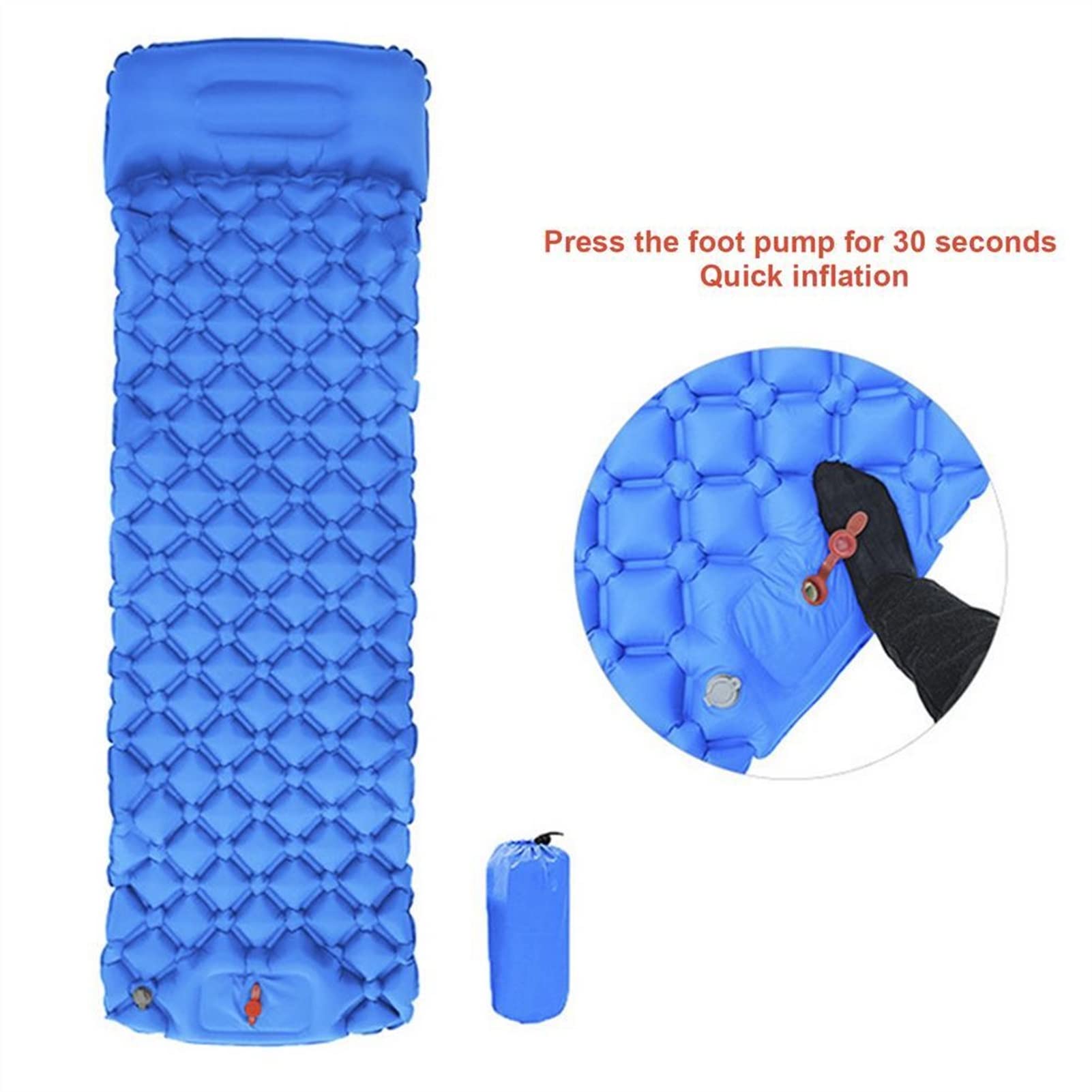Materassino Gonfiabile per Esterni Tappetino da Campeggio Ultraleggero Cuscino da Spiaggia per Escursionismo Tappetino per Dormire Portatile Cuscino Impermeabile a Prova di Umidità (Color : V Shaped