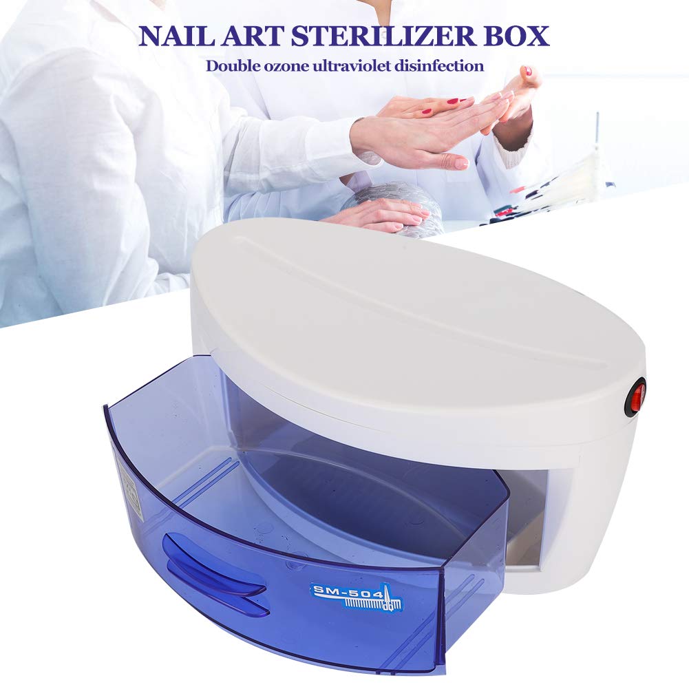 Armario de desinfección, portátil, caja de desinfección de 6 W, apagado inteligente, esterilizador para manicura, herramientas de tatuaje, herramientas de maquillaje, herramientas de