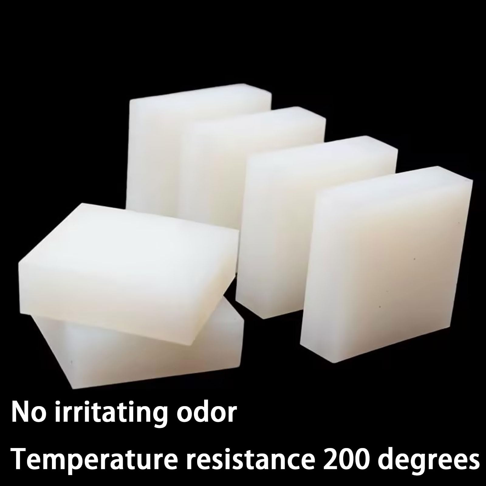 Blocco di Silicone Premium – Resistente al Calore per DIY, Artigianato, Stampaggio e Industria – Flessibile e Durevole,5PCS 100mm*100mm*15mm