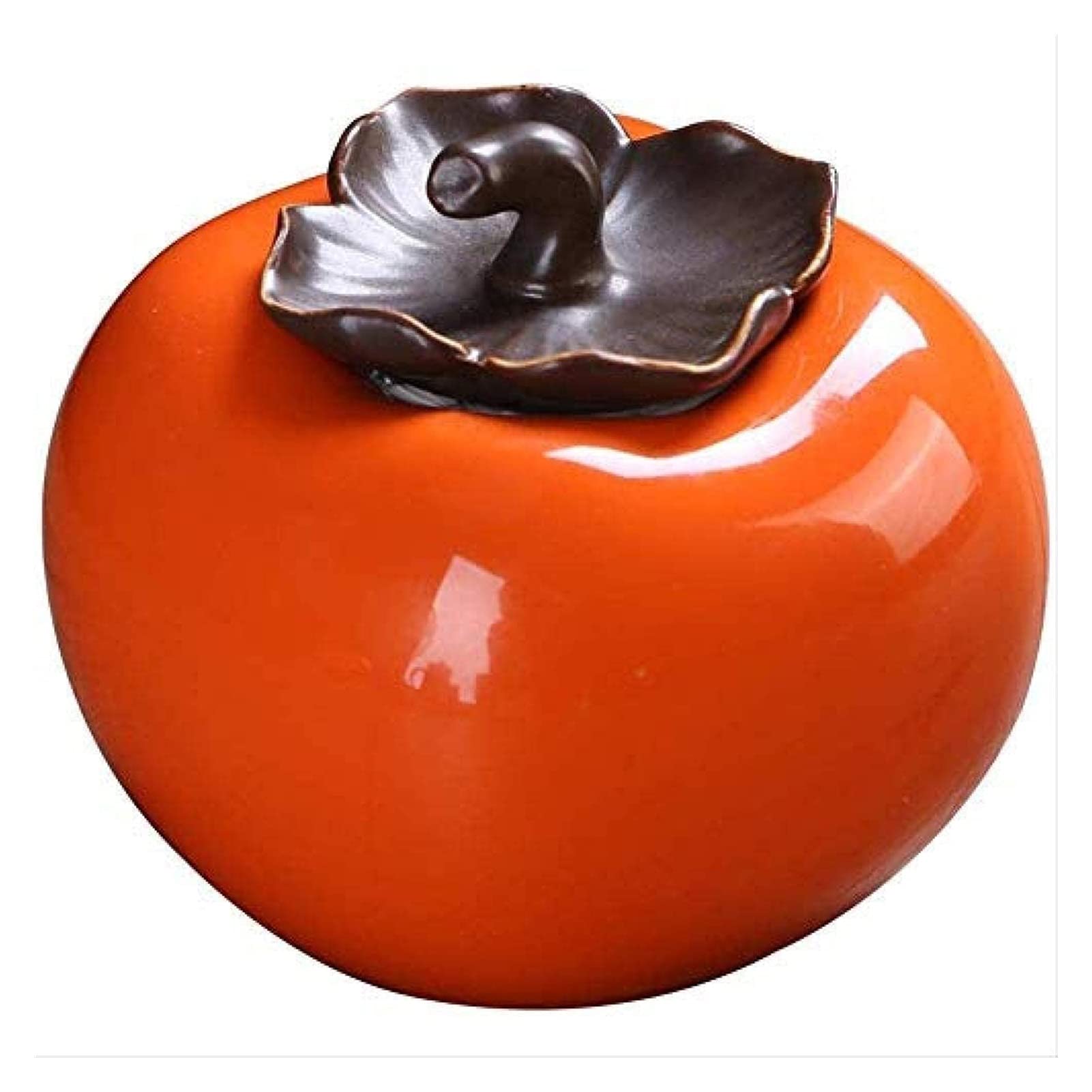 Rzqvhbkxwgt Oranje Chinese Style Storage Jars,Ceramic Tea Jar, Canister Kitchen Persimmon Caddy