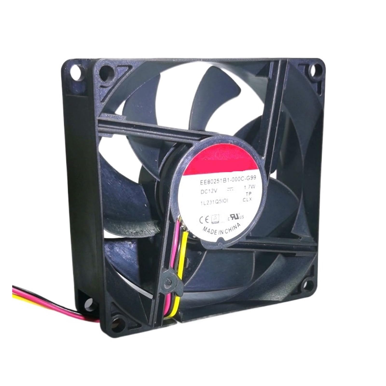 GJEXXPTST EE80251B1-000C-G99 8025 80mm 8cm DC 12V 1.7W Cooling Fan 80X80X25mm