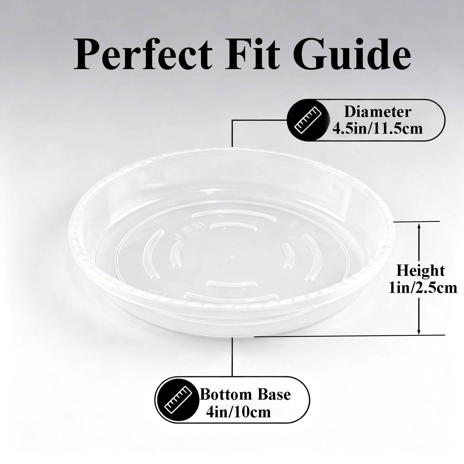 Plant Saucers - 20 Pack Drip Trays -2
