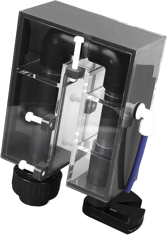 Yctze Wall-Mounted Acrylic Overflow Box for Fish Tanks | Efficient Circulating Pump System | & Elegant Design (Red)