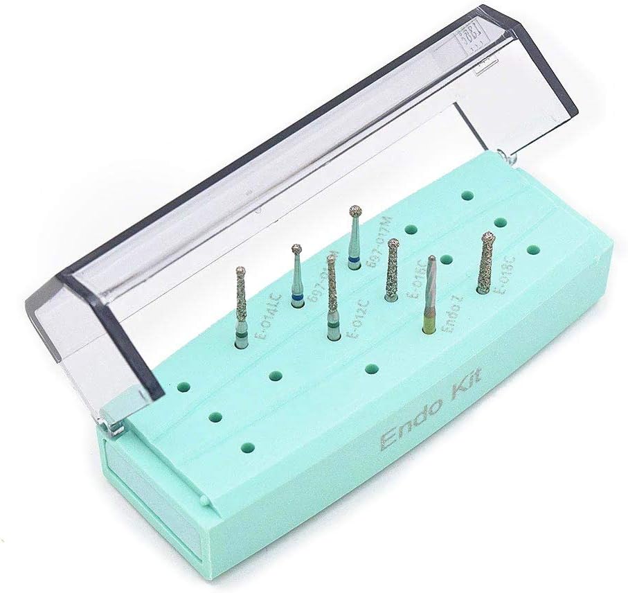 Endodontic Bur Kit โ Complete Set of High-Precision Dental Burs for Root Canal Access | Durable, Autoclavable Bur Block Organizer | Ideal for Endodontic Procedures