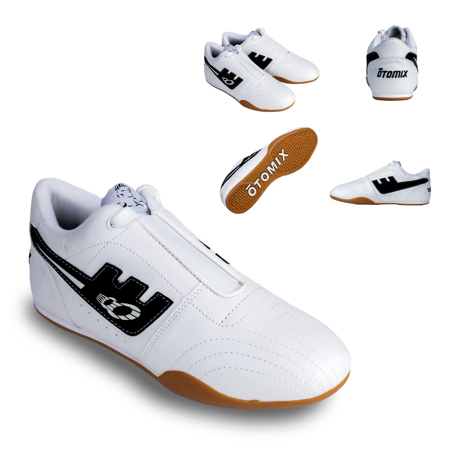 Otomix Original Jay Cutler Mens Slip On Training Gym Shoe For Bodybuilding Karate Cross Training Weight Lifting Taekwondo Martial Art Kung Fu kicking Mma Training Boots For Men, White In Various Sizes