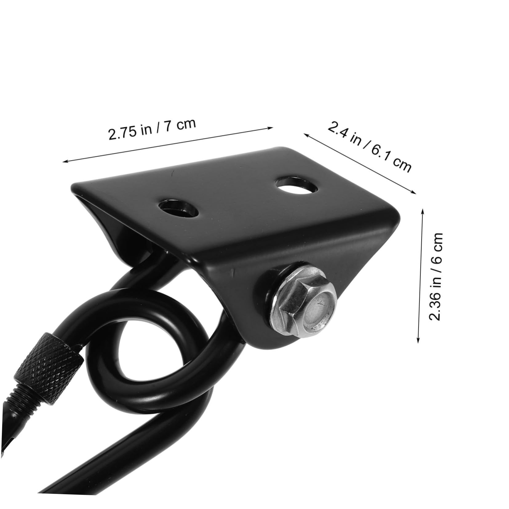 PRETYZOOM Heavy Duty Swing Hangers Reliable Swing Mounting Hardware for Ceilings for Playground Equipment Hammocks Black Finish