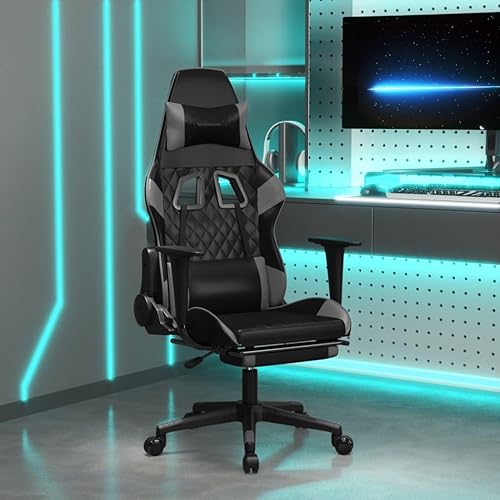 Silla de oficina reclinable para juegos, silla de masaje, silla de escritorio con reposapiés, adecuada para jugar juegos de computadora, ver