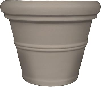 Tusco Products Rolled Rim Planter, 30-inch, Safari