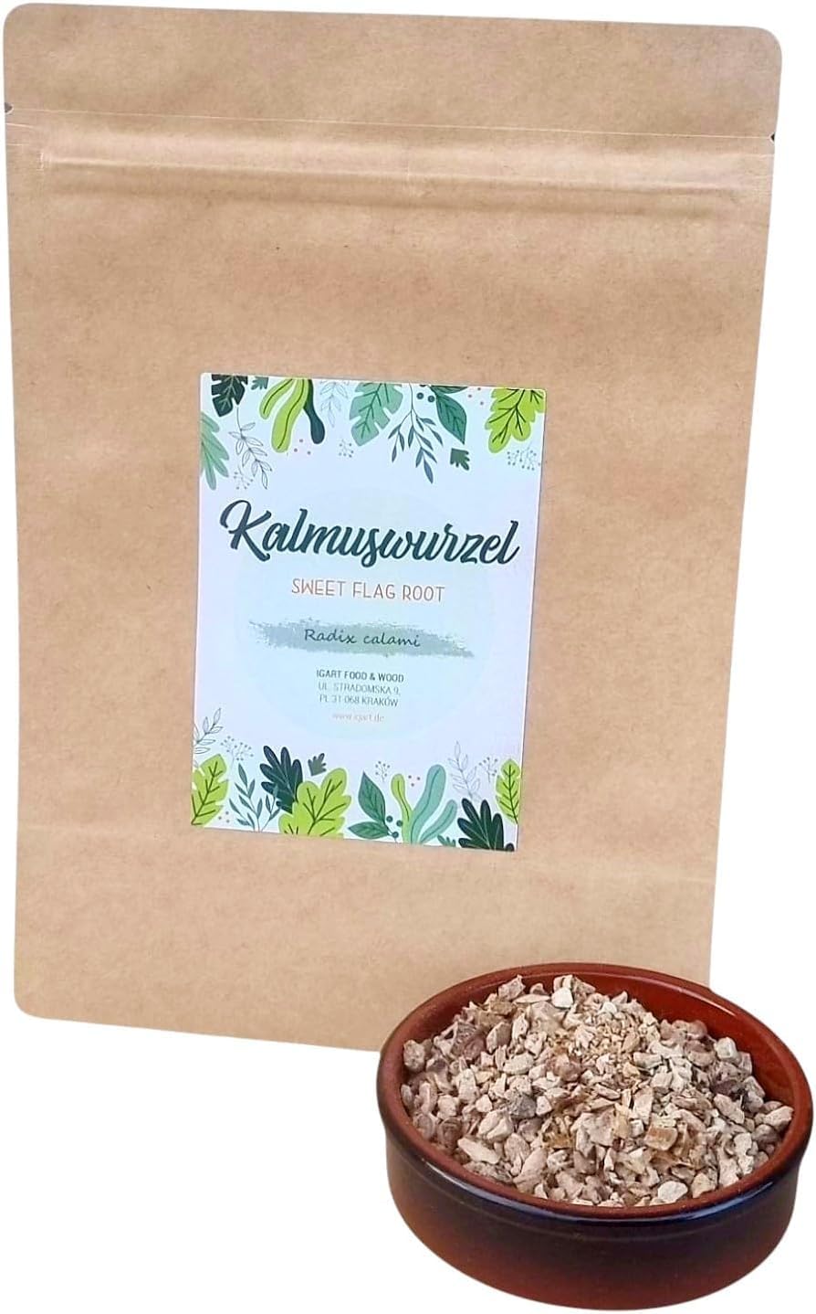Radice di Calamo Tagliata 500g | Pezzi di radice di calamo essiccata | Acorus calamus | Ideale per infusi, prodotti per il bagno o come ingrediente in miscele per fumare