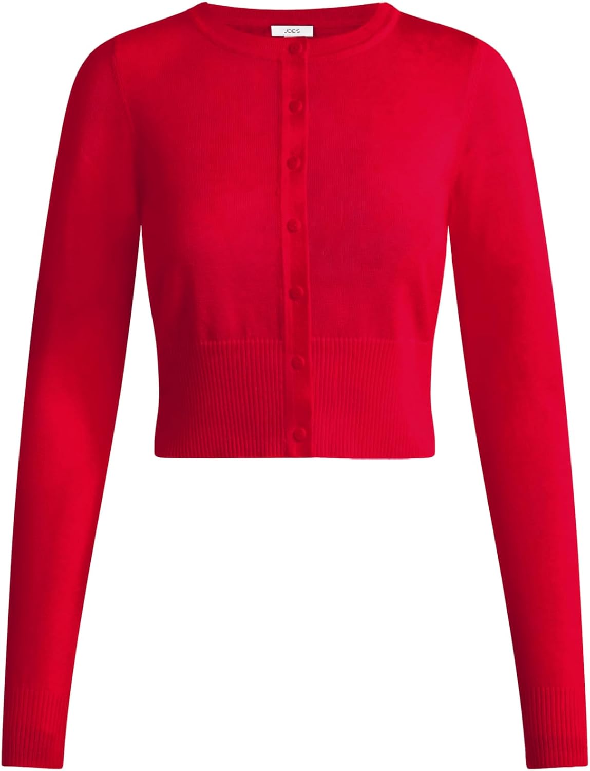 Joe's Jeans Women's The Shrunken Cardigan, Cherry Red, Medium - Image 5