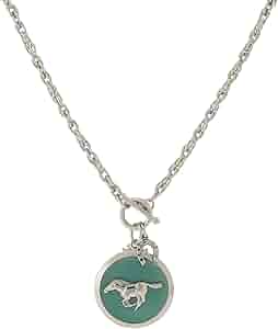 Amazon | 1928 ジュエリー ターコイズカラー エナメル 馬 ペンダント