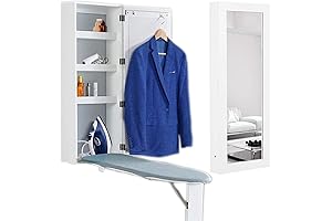 Wall-Mounted Ironing Board with Storage Cabinet: Space-Saving Solution