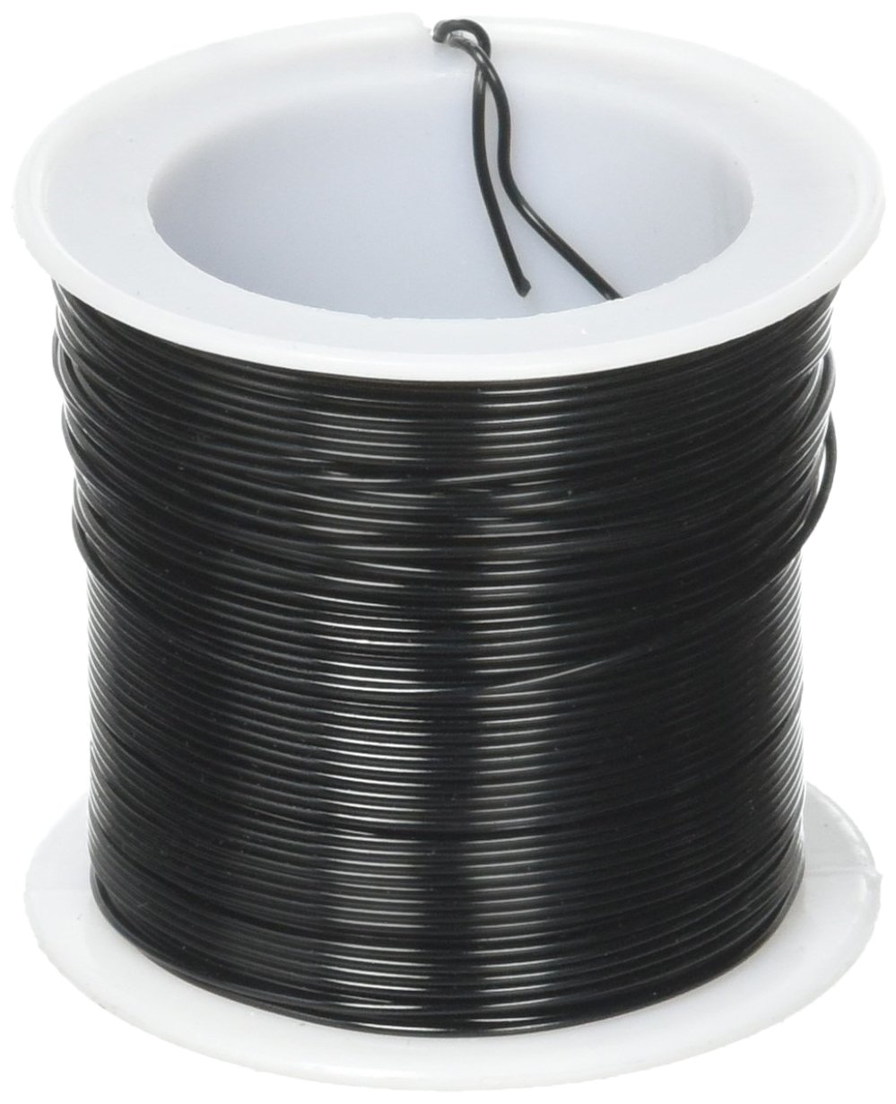 Mandala Crafts 12 14 16 18 20 22 Gauge Anodized Jewelry Making Beading Floral Colored Aluminum Craft Wire (20 Gauge, Black)