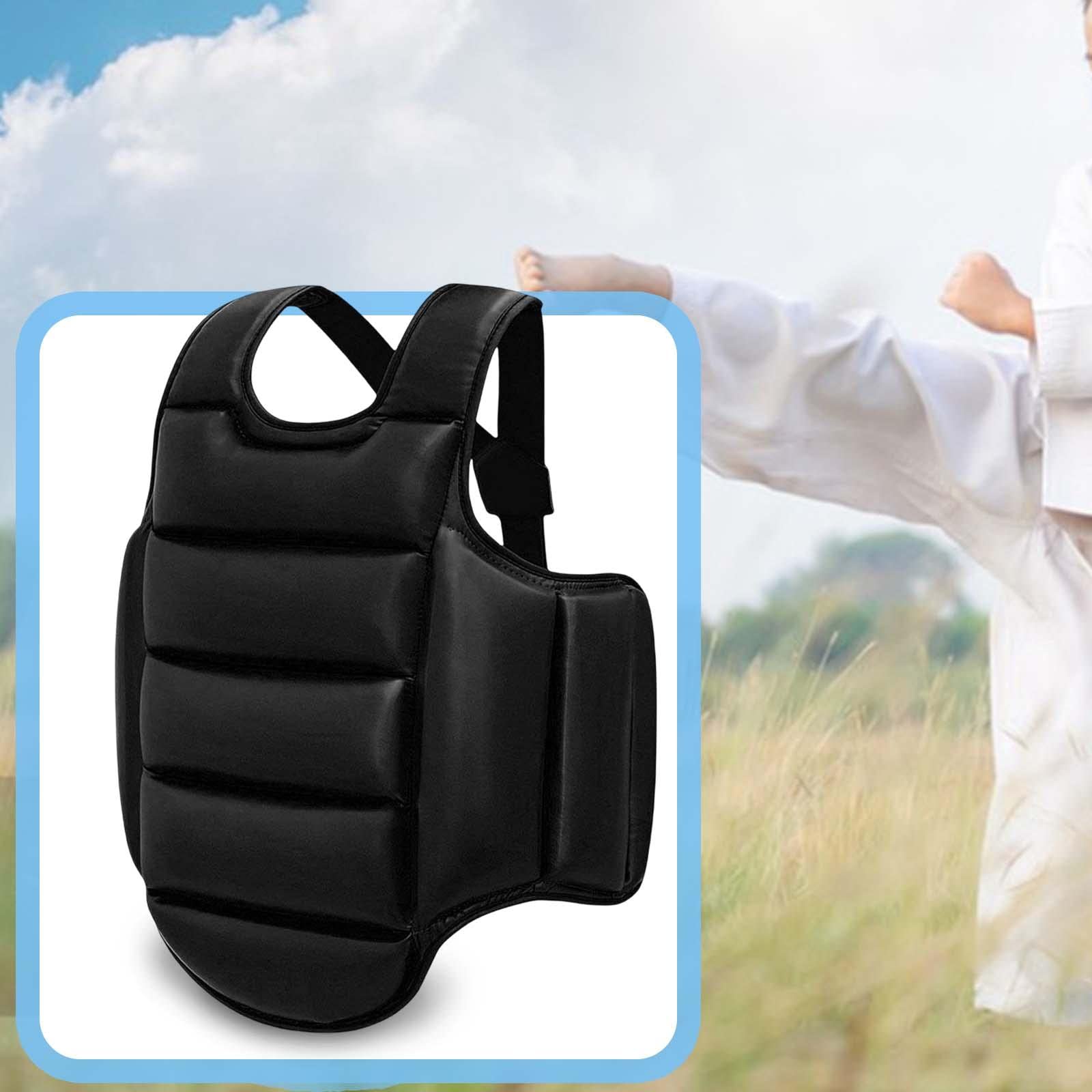 Harilla Protector de Costillas para el Pecho de Karate, Chaleco Protector de Taekwondo de Boxeo para Golpes Pesados, Mujeres, Hombres, niños, Entrenamiento de