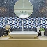 ✿ Pegatinas de azulejos morden: Son pegatinas planas como azulejos reales, que crean un estilo moderno para su habitación en minutos. Muy agradable para la decoración del hogar y la sustitución de azulejos viejos para inquilinos.