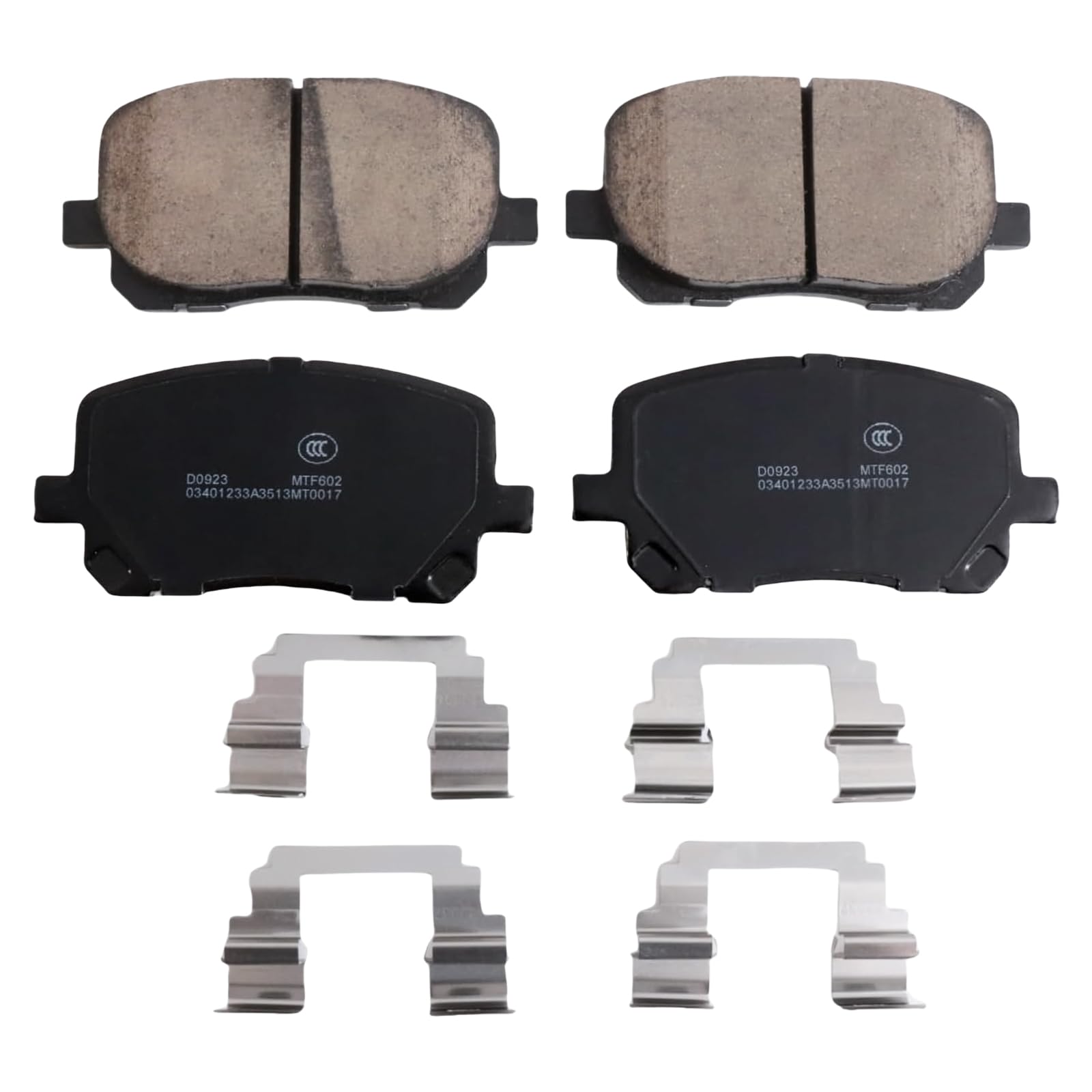 TAIROD D923 Front Ceramic Brake Pad Set for Toyota Corolla 2003-2008, Matrix 2003-2008 | for Pontiac Vibe 2003-2008