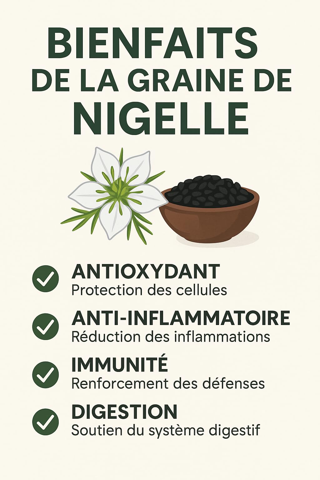 1kg Graines de Nigelle – Cumin Noir – Naturel