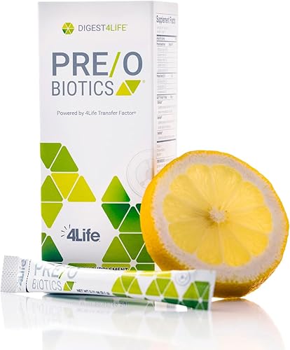 4Life Pre/o Biotics - Mezcla de prebióticos y probióticos para el microbioma, el intestino y el sistema inmunológico - Suplemento de salud digestiva