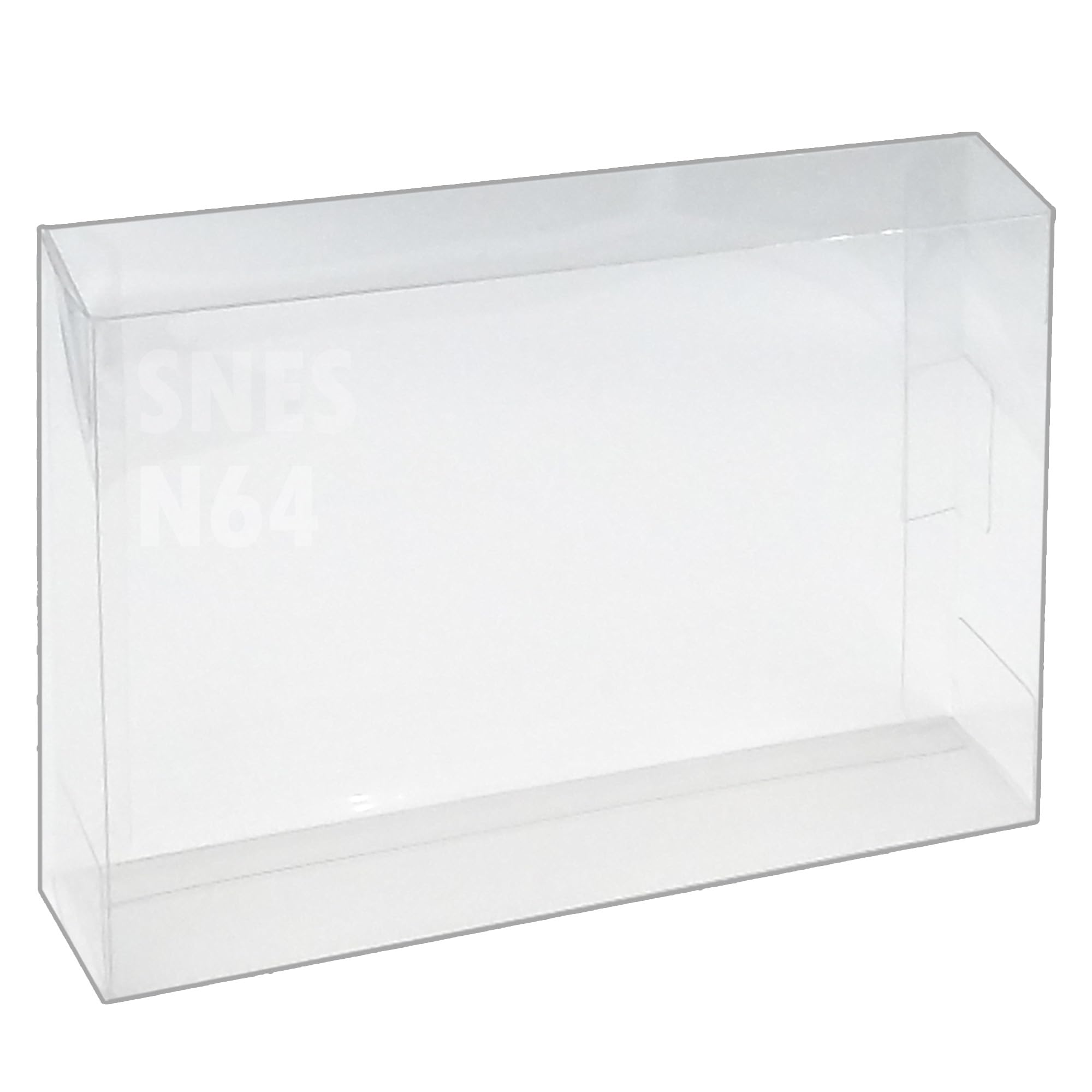 MALKO 10 Pack Video Game Protector Compatible with: SNES & N64 Game Box | Clear Plastic Sleeve Cover