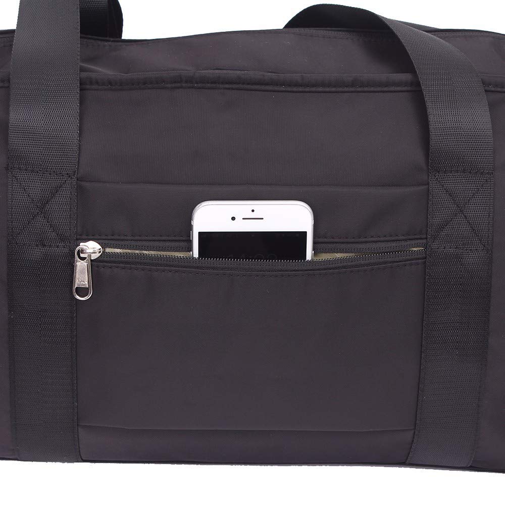 Borsa Da Palestra Sportiva 20-35L Con Tasca Bagnata e Scomparto Per Scarpe Borsa Da Viaggio Impermeabile Da Viaggio Per Donna e Uomo (black)
