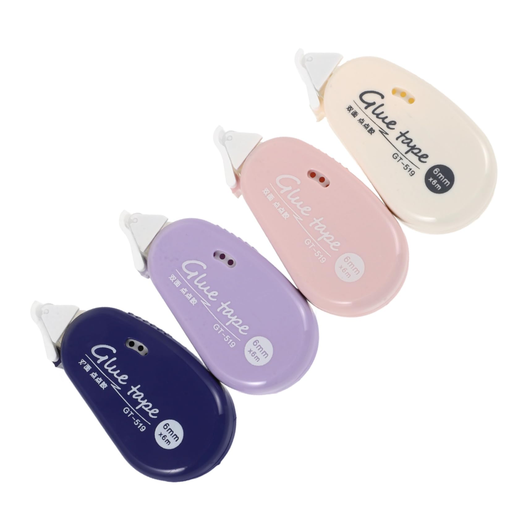 VILLCASE 20piezas Rodillo De Cinta Adhesiva Doble Cara Alta Viscosidad para Manualidades y Scrapbooking Transparente Fácil De Usar Suministros De Oficina y Hogar
