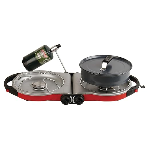 Coleman Fold N Go Propane Stove, 2-Burner