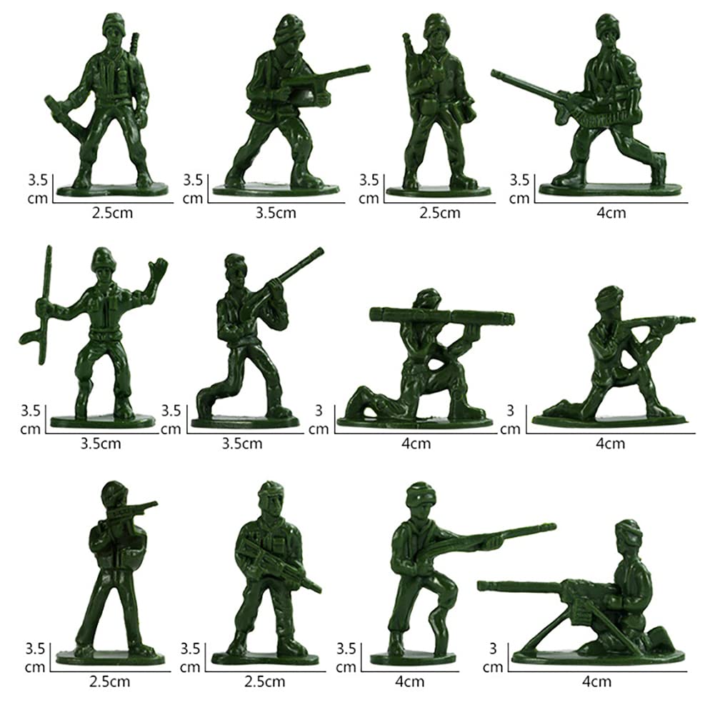 LICHENGTAI Militär-Soldaten Figuren Set - 8 Stück, Beweglich, Aus PVC, Für Kinder Ab 3 Jahren