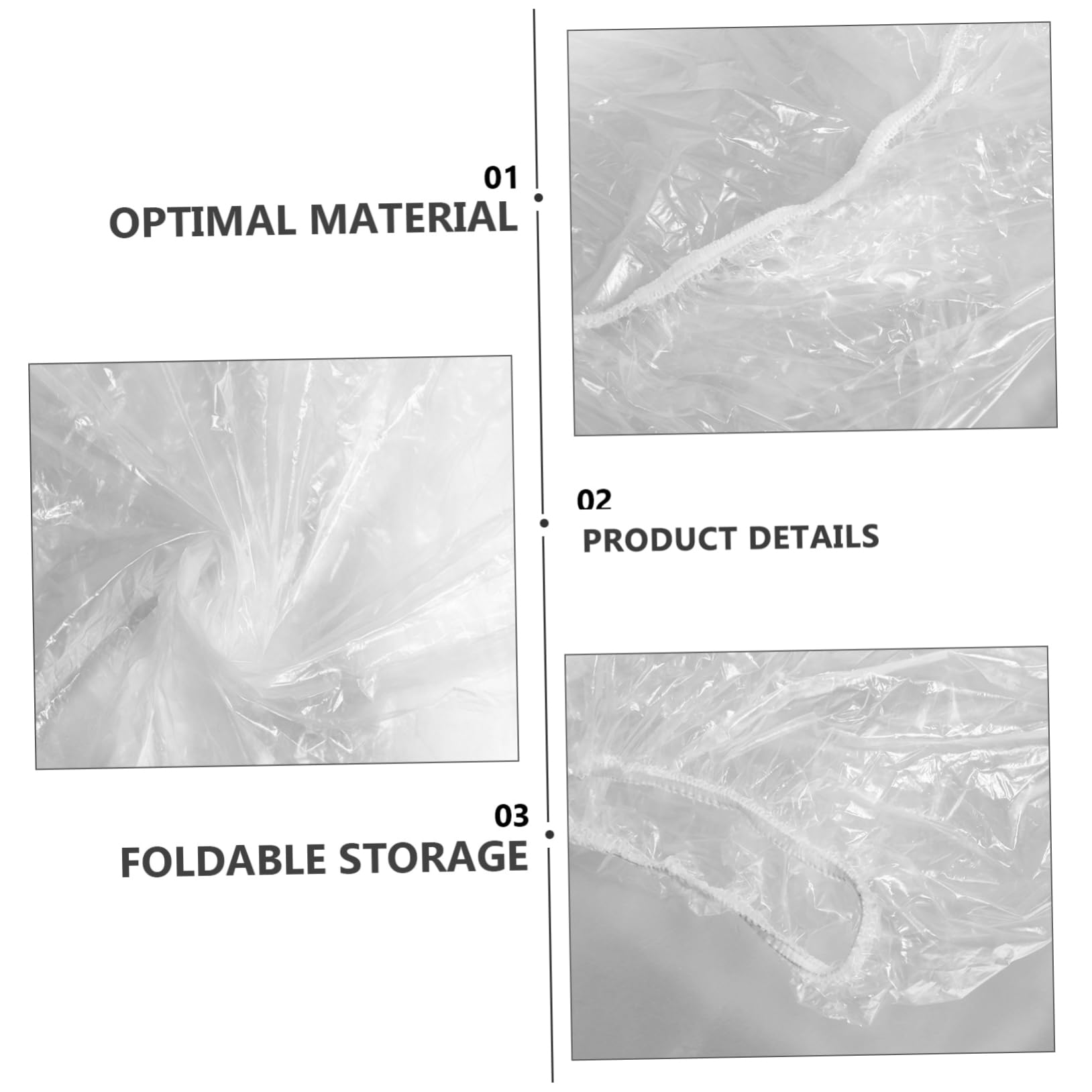 BUGUUYO Protective Car Cover Detach Car Jacket Cover Outdoor Plastic Automobile — view 9