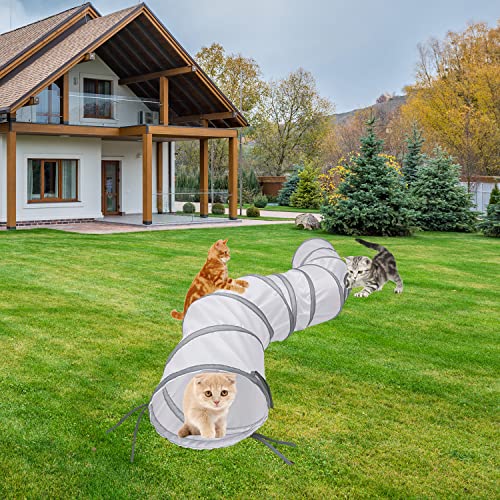 Miniatura 4 de Aokuy Túneles Para Gatos,Túnel De Gato3 Vías Plegable Juguete Del Gato Divertido Juego Juguete Tubo Túnel De Juguete Con Pelota Para Mascota Gatos Conejos Cachorro Uso Interior Y Exterior