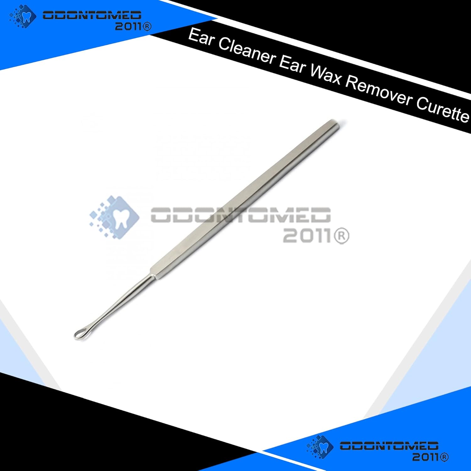 OdontoMed2011 3 Piece Ear Wax Cleaning/Kit, Ear Wax Syringe, Ear Wax Remover, Kidney Bowl Ear Wax Removal Syringe 8 Oz 8" Kidney Tray Ear Wax Remover Curette ODM