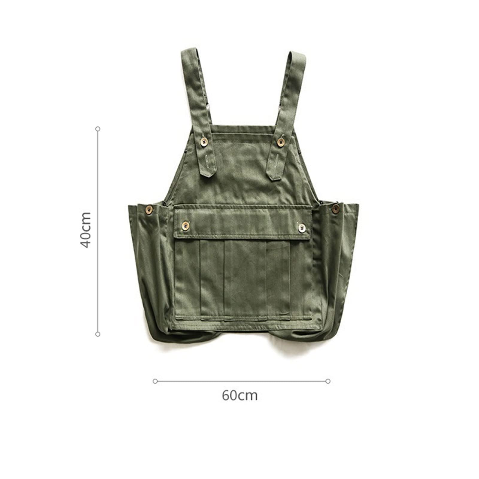 Tablier de jardinage, camping, charpentier en denim, vêtements de travail pour homme et femme, vêtements de fleuriste (jaune), jaune, taille unique