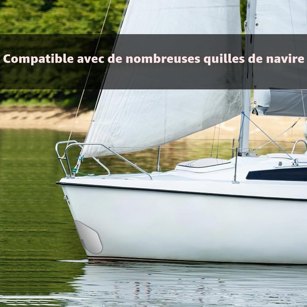 2 Pièces de Protecteur de Proue en Acier Inoxydable pour Bateau et de Protection de de Bateau