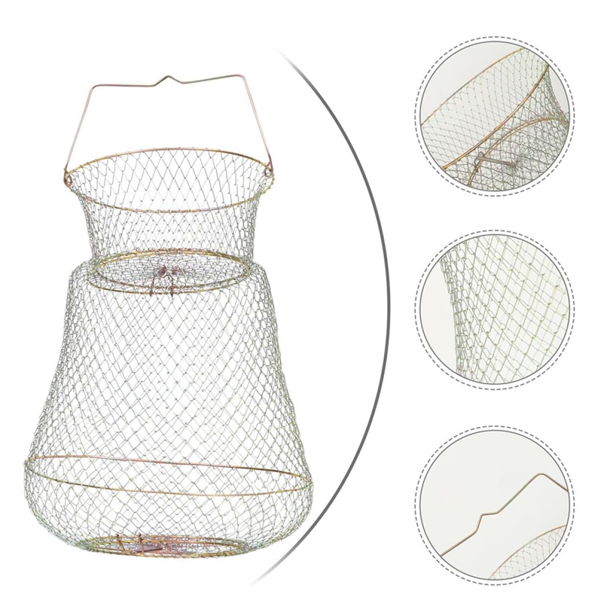 HANABASS Cesta Galleggiante Rete per e Granchi Attrezzatura per Design e Facile Trasportare