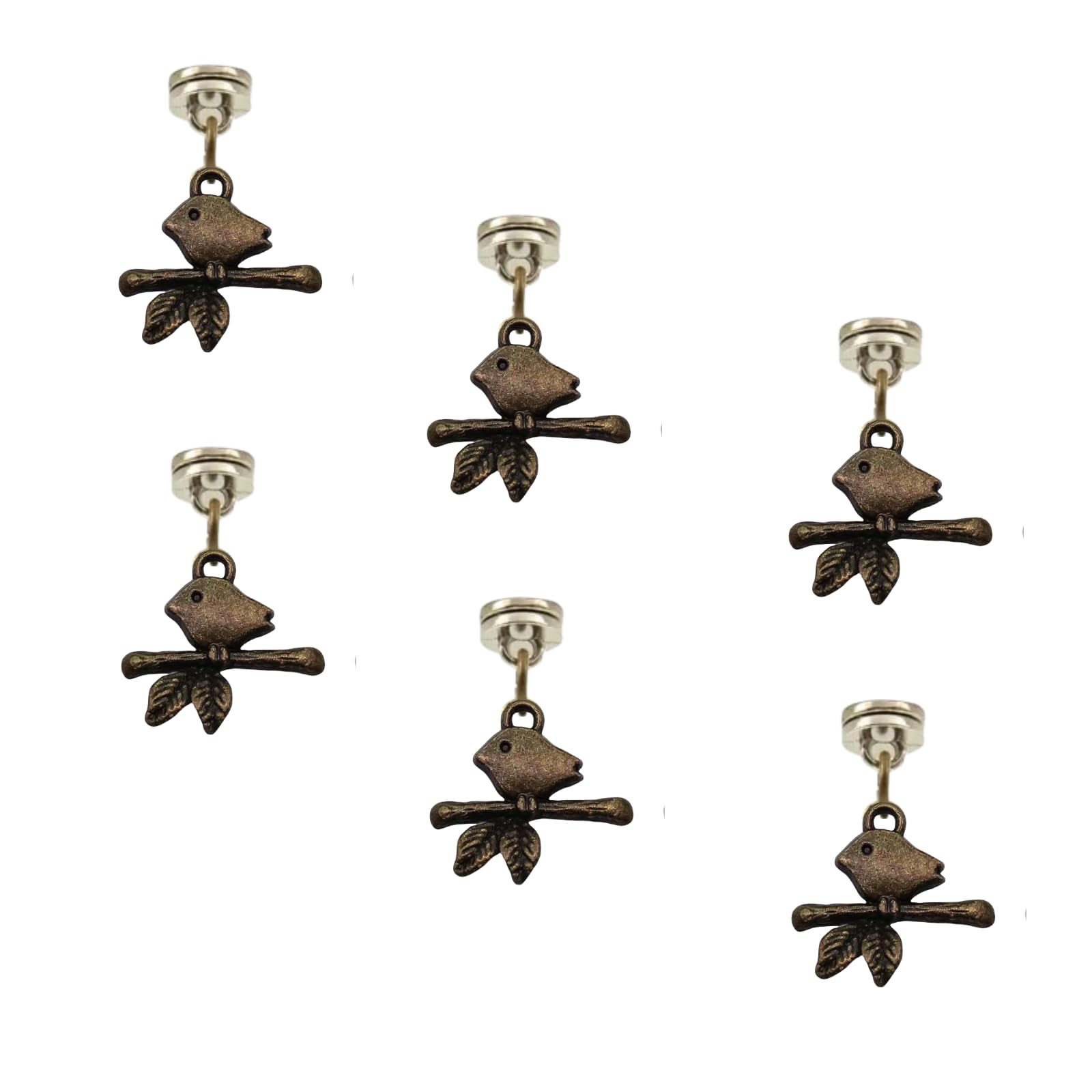 Brass Hinge Head Home Decoration Chicken,Magnetic Hinge Dropper Hanging,Magnetic Hinge Head Toppers,Door Hinge Pin Topper (Brass)