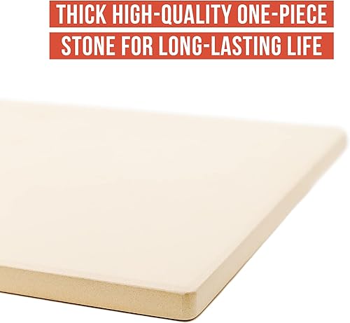 Miniatura 2 de Chef Pomodoro Piedra de pizza para parrilla y horno piedra rectangular natural para hornear para hornos y parrillas piedra cuadrada para pizza y pan