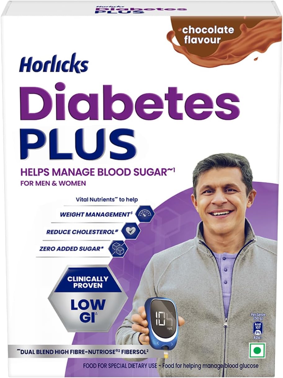 - Diabetes Plus,Chocolate|Helps Manage Blood Sugar From Day 1,Powder,1 count,400 grams