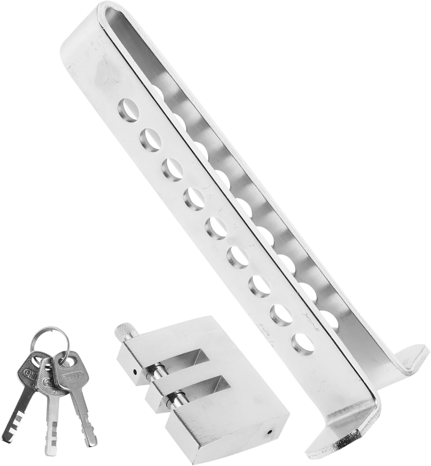 Adjustable Auto Security Clutch Lock -Theft Device for Brake and Clutch Pedals Versatile Fit for Cars High-Strength Construction Easy One-Key