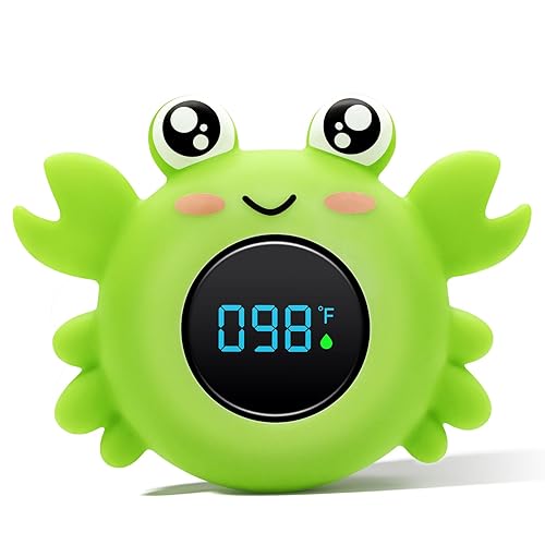 b&h Termómetro de baño para bebé con pantalla LED, termómetro de temperatura de agua para recién nacidos, sensor de agua de seguridad para bebés,