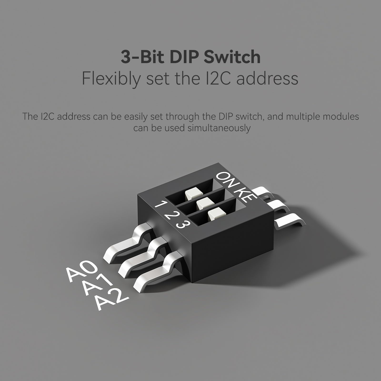 MCP23017 Modulo di espansione I/O - 16 pin GPIO, interfaccia I2C, interruttore DIP integrato a 3 cifre, compatibile con Raspberry Pi, Arduino, STM32 (3,3 V/5 V)