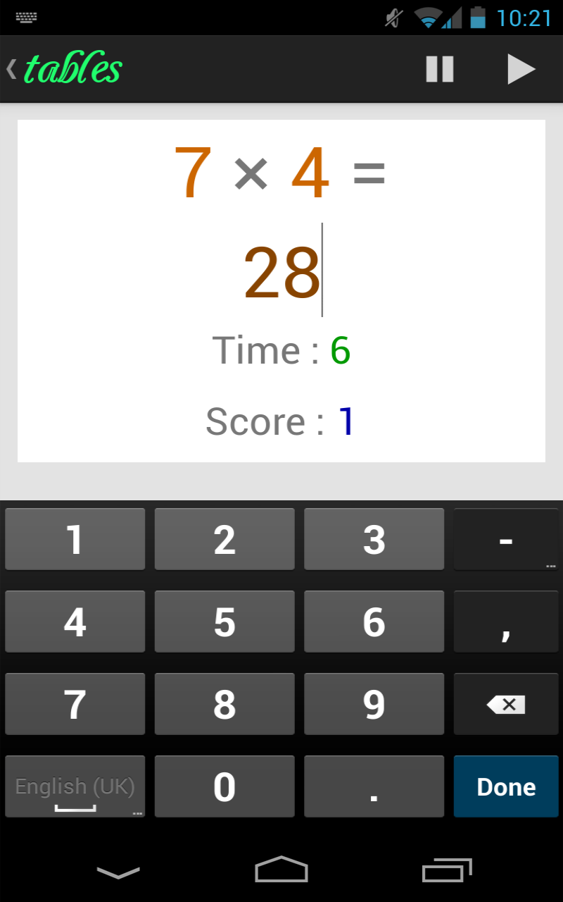 Tables - App on Amazon Appstore