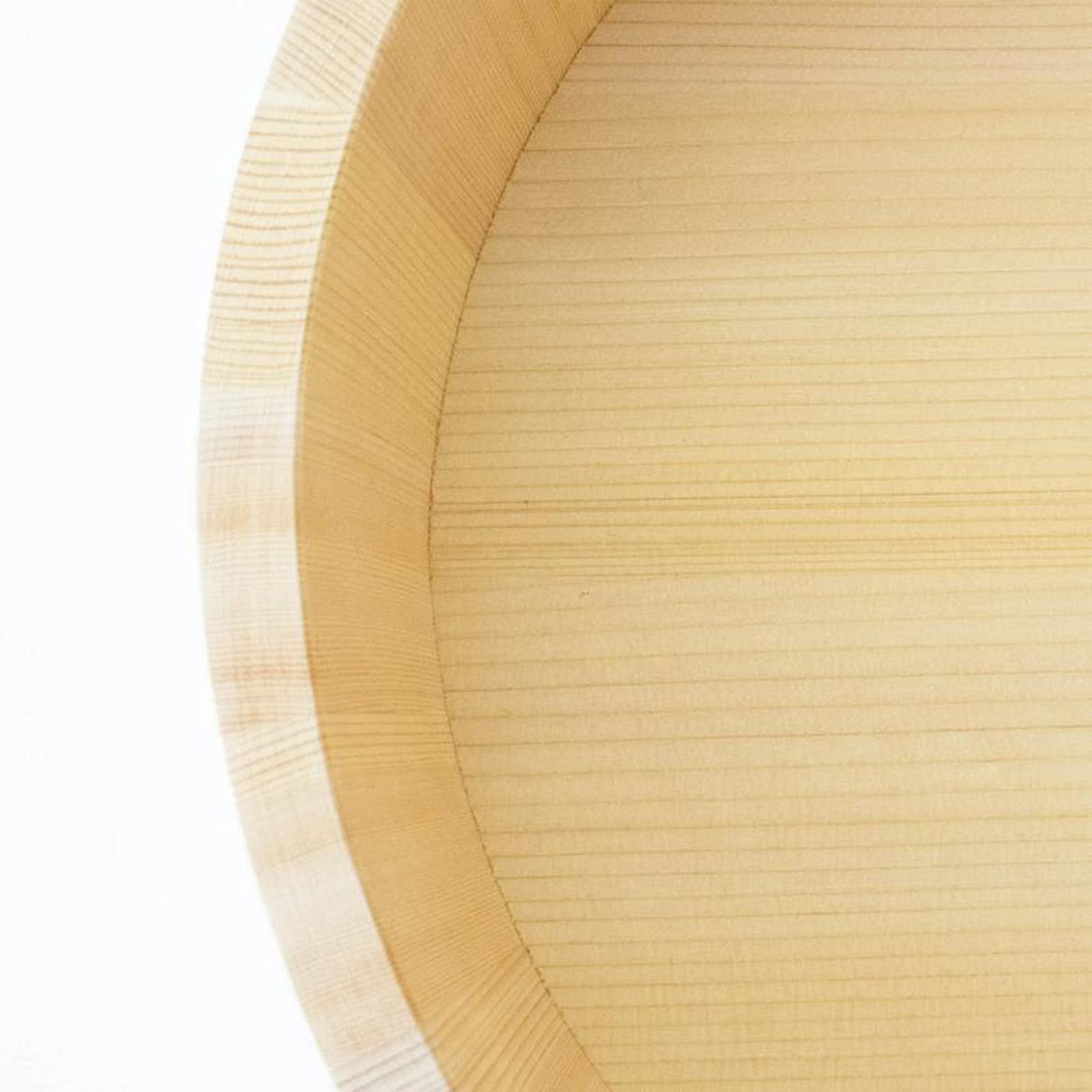 Große WoodenSushi Oke Reis-Rührschüssel mit Kupferbändern, 52 cm, perfekt für Sushi-Restaurants und Hobbyköche