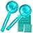 MontBeauty Ice Globes for Face, Freezer Safe and Highly Effective Facial Globes for Daily Beauty Routines, Face Roller to Reduce Puffiness, Enhance Circulation and Complexion (Blue, No Glitter)