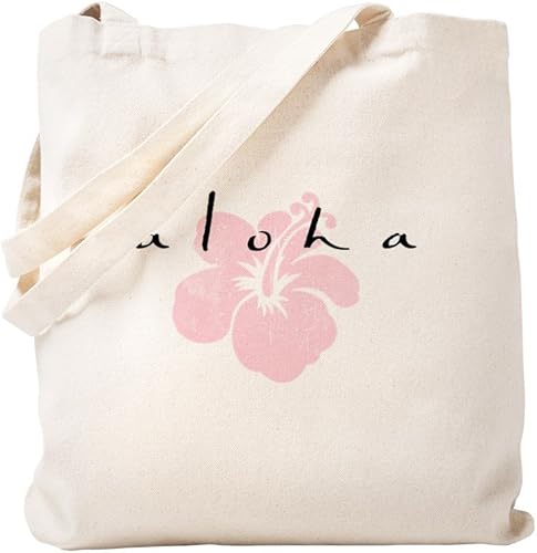 CafePress AloooHA - Bolsa de lona natural, bolsa de compras de tela