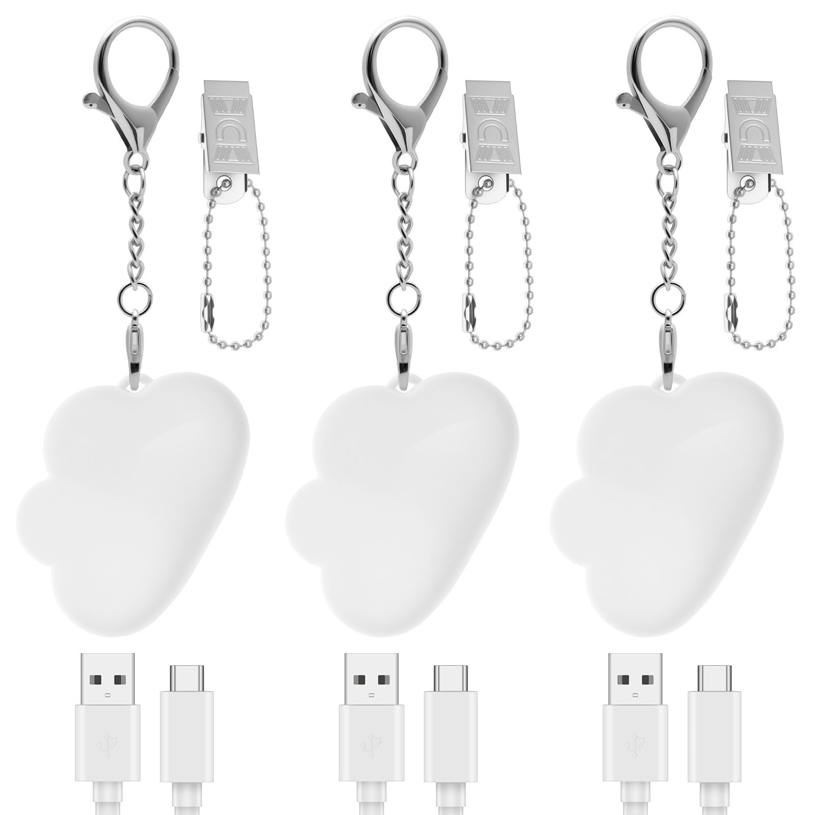 Alongen Women's Style 2 3 Pcs Purse Light,With Automatic Sensor Rechargeable Handbag Light Purse Must Haves For For Family Friends Girlfriend Mother(Style 2)